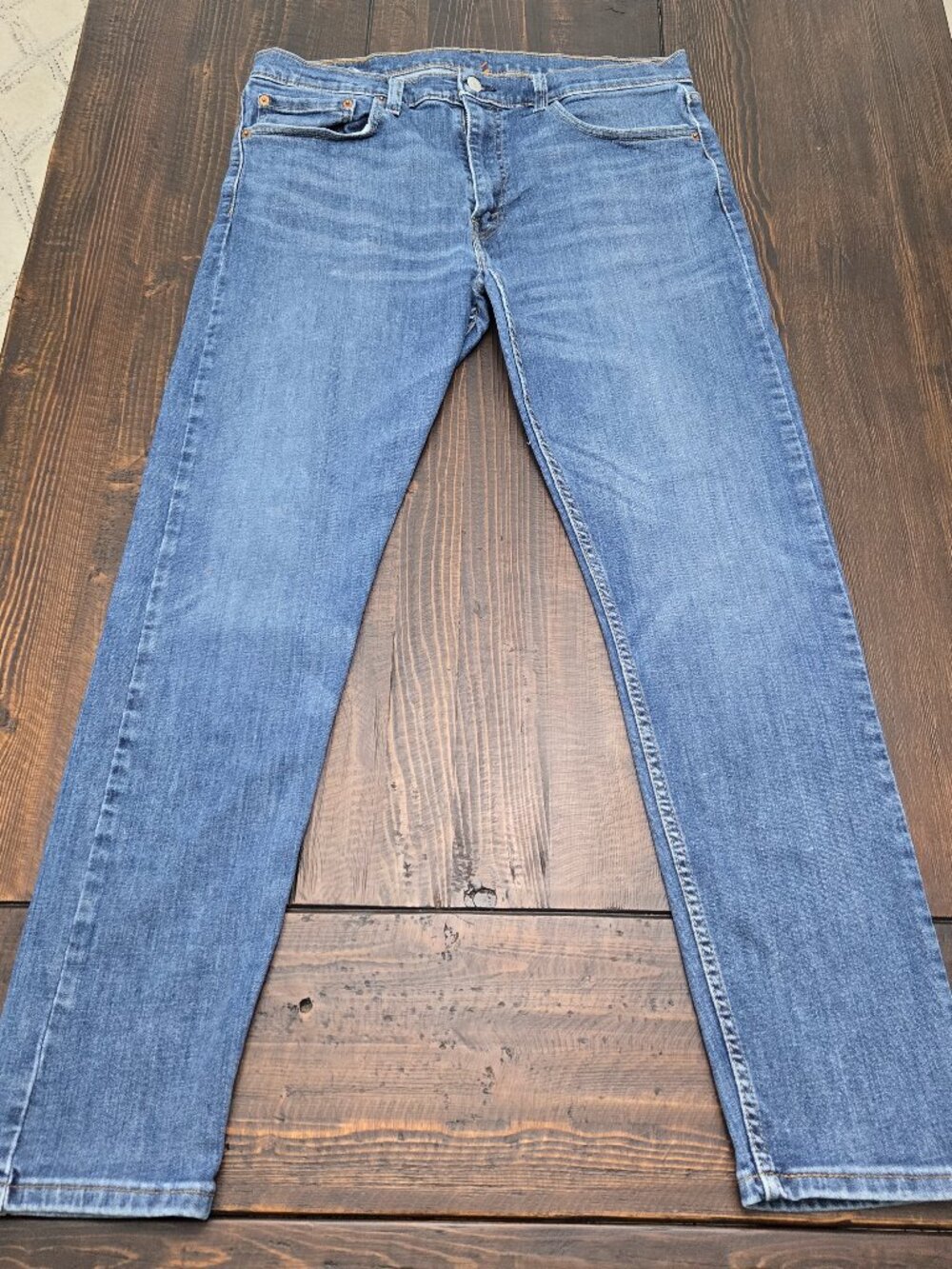 Levi's 512 Slim Taper Jeans Mens 36x34 (fit 34x30) Light Med Wash Stretch Denim